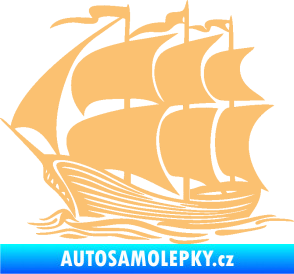 Samolepka Koráb 002 levá béžová