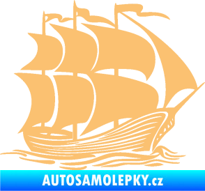 Samolepka Koráb 002 pravá béžová