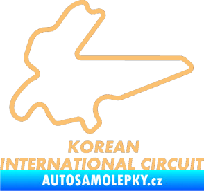 Samolepka Okruh Korean International Circuit béžová