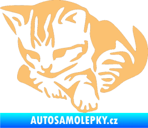 Samolepka Koťátko 003 levá béžová