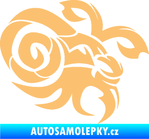 Samolepka Kozoroh 003 pravá béžová