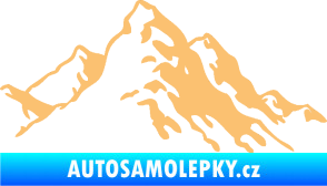 Samolepka Krajina hory 006 pravá béžová