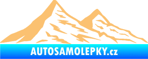 Samolepka Krajina hory 009 pravá béžová