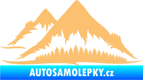 Samolepka Krajina hory 011 levá béžová