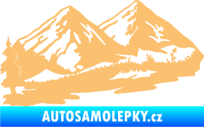 Samolepka Krajina hory 012 levá béžová