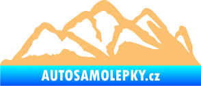Samolepka Krajina hory 013 pravá béžová