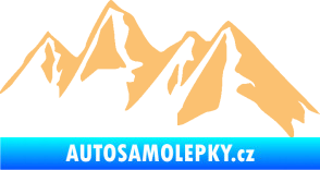 Samolepka Krajina hory 015 pravá béžová