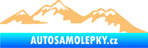 Samolepka Krajina hory 020 pravá béžová