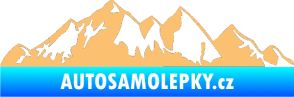 Samolepka Krajina hory 021 levá béžová