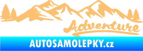 Samolepka Krajina hory 028 pravá béžová