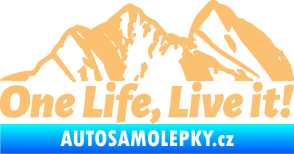 Samolepka Krajina hory 029 levá béžová