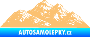 Samolepka Krajina hory 031 levá béžová