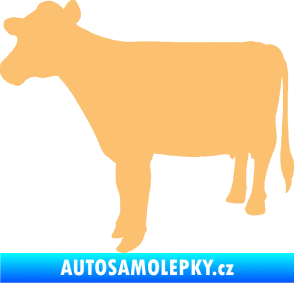 Samolepka Kráva 001 levá béžová
