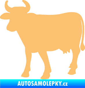 Samolepka Kráva 002 levá béžová