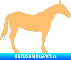 Samolepka Kůň 005 pravá béžová