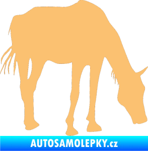 Samolepka Kůň 008 pravá béžová