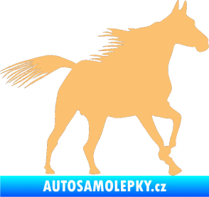 Samolepka Kůň 010 pravá béžová