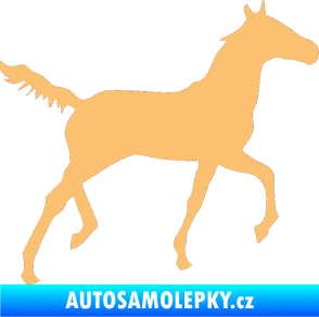 Samolepka Kůň 011 pravá béžová