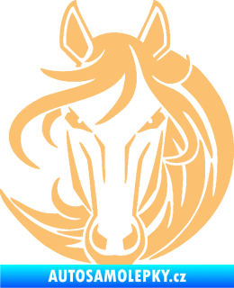 Samolepka Kůň 043 pravá béžová