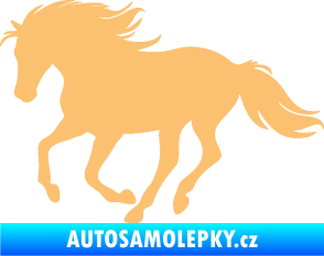 Samolepka Kůň 071 levá běžící béžová