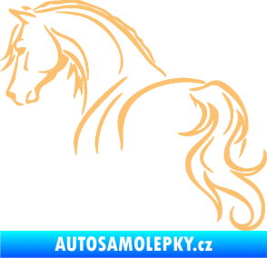 Samolepka Kůň 104 levá béžová