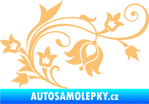 Samolepka Květina dekor 002 pravá béžová