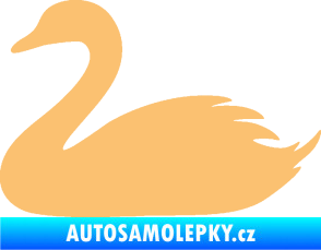 Samolepka Labuť 001 levá béžová