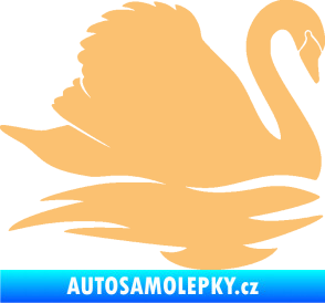 Samolepka Labuť 003 pravá béžová
