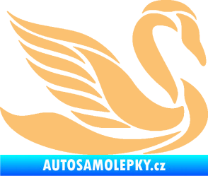 Samolepka Labuť 005 pravá béžová
