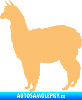 Samolepka Lama 002 levá alpaka béžová