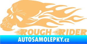 Samolepka Lebka 051 levá rough rider béžová