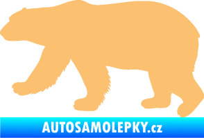 Samolepka Lední medvěd 002 levá béžová