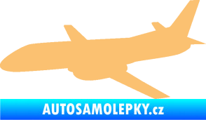 Samolepka Letadlo 004 levá béžová