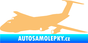 Samolepka Letadlo 008 levá béžová