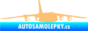 Samolepka Letadlo 015 pravá béžová