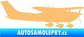 Samolepka Letadlo 021 pravá Cessna 182 béžová