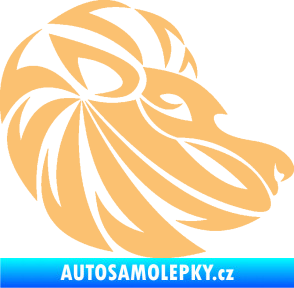 Samolepka Lev zvěrokruh 003 pravá béžová