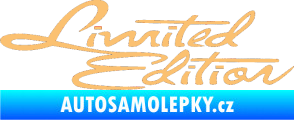 Samolepka Limited edition old béžová