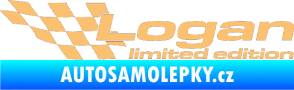 Samolepka Logan limited edition levá béžová