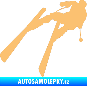 Samolepka Lyžař 007 levá béžová