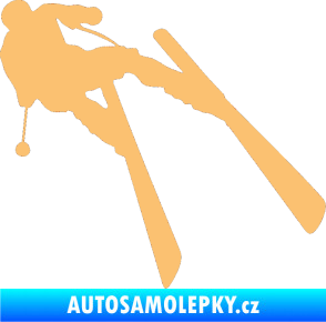 Samolepka Lyžař 007 pravá béžová