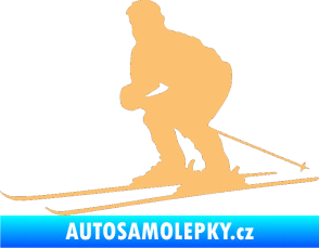Samolepka Lyžař 009 levá béžová