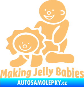 Samolepka Making jelly babies béžová