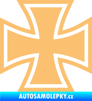 Samolepka Maltézský kříž 001 béžová