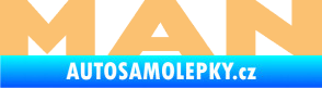 Samolepka MAN nápis béžová
