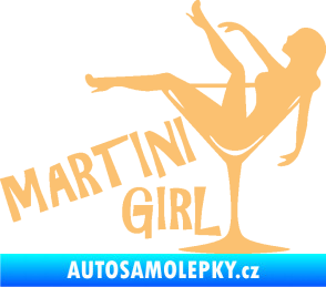 Samolepka Martini girl béžová