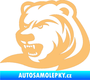 Samolepka Medvěd 001 levá béžová