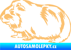 Samolepka Morče 002 levá béžová