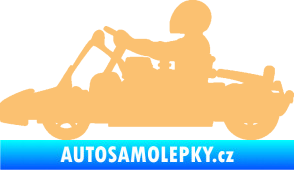 Samolepka Motokára 001 levá béžová