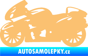 Samolepka Motorka 048 levá silniční béžová
